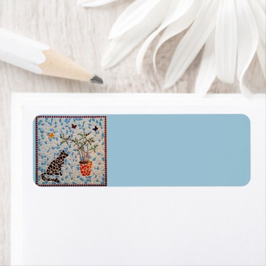 黒猫モザイク ラベル (インサイチュ)