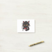 黒猫モーニングコーヒー ポストイット (デスク上)