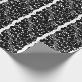 黒猫ラッピング紙猫クリスマス紙 ラッピングペーパー (角)