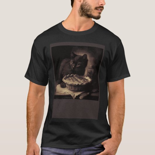黒猫ラブアップルパイ Tシャツ (正面)