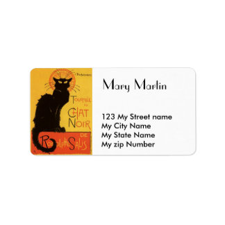 黒猫ラベル ラベル