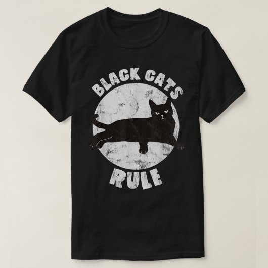 黒猫ルールパパ子猫パパ猫ママママクリスマス Tシャツ (デザイン正面)