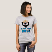 黒猫ルール 猫好き Tシャツ (正面フル)