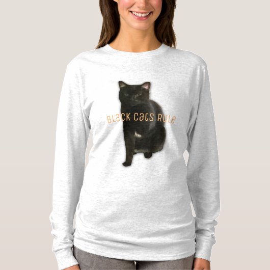 黒猫ルール Tシャツ (正面)