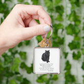 黒猫レインボーブリッジ キーホルダー (手)