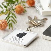 黒猫レインボーブリッジ キーホルダー (側面)