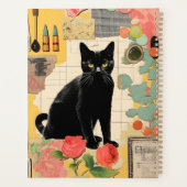 黒猫レトロコラージュ プランナー手帳 (裏面)