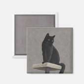 黒猫ロイヤリティ マグネット (正面/裏面)