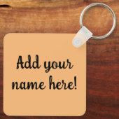 黒猫ロック！キーチパーソナライズされたン キーホルダー (裏面)