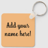 黒猫ロック！キーチパーソナライズされたン キーホルダー (裏面)