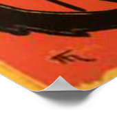 黒猫ヴィンテージのポスター復活 ポスター (角)