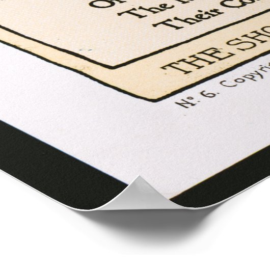 黒猫ヴィンテージのポスター ポスター (角)