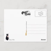 黒猫ヴィンテージのポスター ポストカード (裏面)