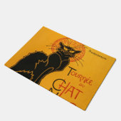 黒猫ヴィンテージハロウィーンスタインレンポスター ドアマット (アングル)