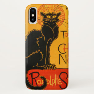 黒猫ヴィンテージハロウィーンスタインレンポスター iPhone X ケース