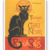 黒猫ヴィンテージハロウィーンスティインレンポスター シール (正面)