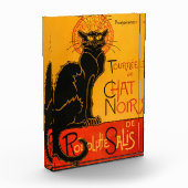 黒猫ヴィンテージハロウィーンスティインレンポスター フォトブロック (左)