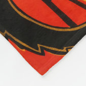 黒猫ヴィンテージハロウィーンスティインレンポスター フリースブランケット (角)