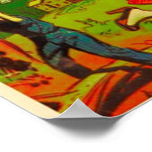 黒猫ヴィンテージ漫画ブックダーリング・オブ・漫画 ポスター (角)