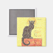 黒猫ヴィンテージ マグネット (正面/裏面)