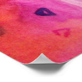 黒猫ヴェネツィアの仮面舞踏会を持つ女性 ポスター (角)