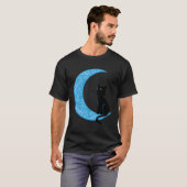 黒猫三日月セーラーママ Tシャツ (正面フル)