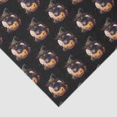 黒猫不気味とジャック・オ・ランタン・オレンジ 薄葉紙 (詳細)