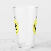 黒猫不気味アーチ背面フルイエロームーン タンブラーグラス (左)