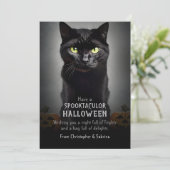 黒猫不気味ハロウィーン挨拶 シーズンカード (スタンド正面)