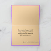 黒猫不気味フクロウこうもり黒紫満月 カード (内部)