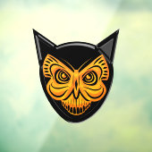 黒猫不気味蝶スカル窓が引っ掛かる ウィンドウサイン (シート3)