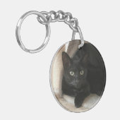 黒猫両面キーチェーン キーホルダー (正面左)