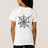 黒猫付き女の子Tシャツ Tシャツ (裏面)