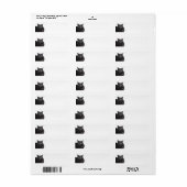 黒猫住所 シール (フルシート)