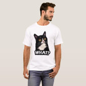 黒猫何 Tシャツ (正面フル)