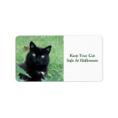 黒猫保安全ラベル ラベル (正面)