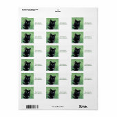 黒猫保安全ラベル ラベル (フルシート)