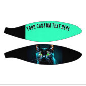 黒猫動物写真カスタム ミニバスケットボール (パネル)