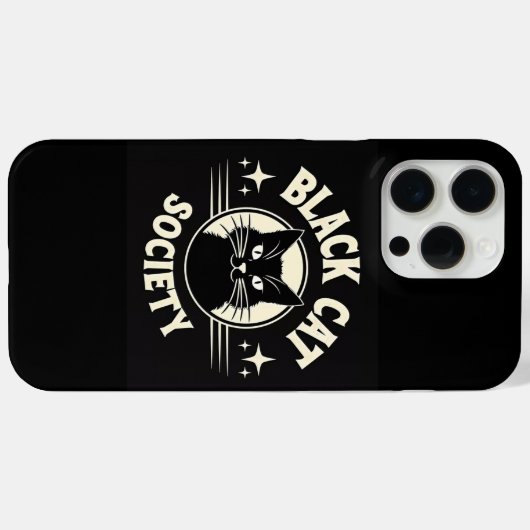 黒猫協会 Case-Mate iPhoneケース (裏面 (横))