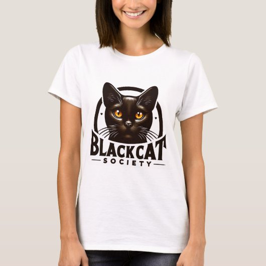 黒猫協会Tシャツ Tシャツ (正面)
