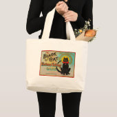 黒猫占いゲーム ラージトートバッグ (正面(商品))