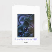 黒猫及びRAVEN/CROWハロウィンカード カード (裏面)