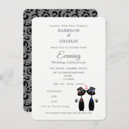 黒猫同性婚パー…完璧な夕べ 招待状