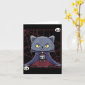 黒猫吸血鬼ドラキュラとモンスターのアイテム用 カード (黄色い花)