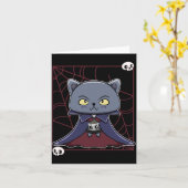 黒猫吸血鬼ドラキュラとモンスターのアイテム用 カード (黄色い花)