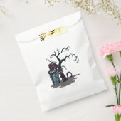 黒猫墓石ツリーハロウィーン フェイバーバッグ (封をした状態)