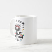 黒猫大丈夫だよ先生だって大丈夫 バックトゥー コーヒーマグカップ (正面左)