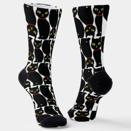 黒猫好きのためのキュートな黒猫ソックスギフト ソックス