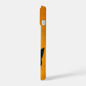 黒猫好きの電話口番 iPhone 15ケース (左側面)