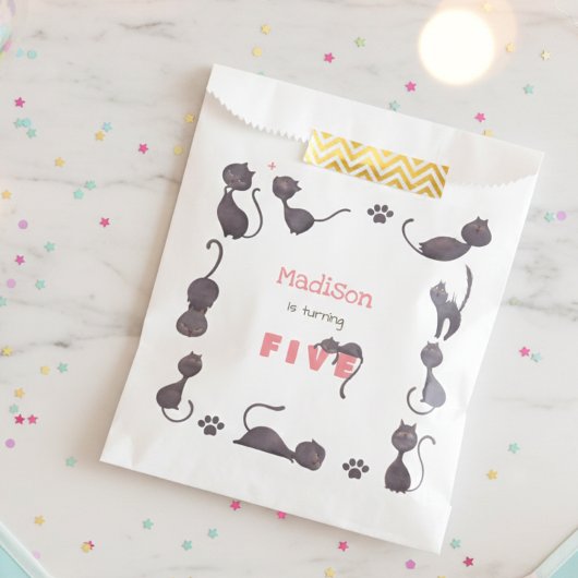 黒猫子供の誕生日 フェイバーバッグ